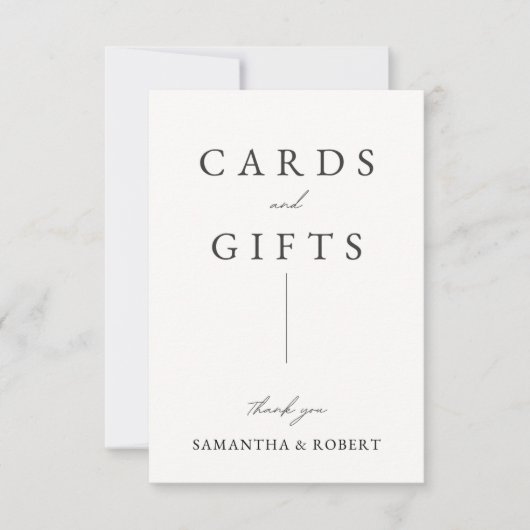 Panneau Cartes de mariage et cadeaux (Devant)