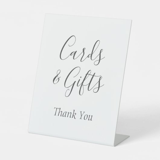 Panneau Cartes de mariage et cadeaux (Recto)