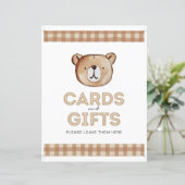 Panneau Cartes d'ours et cadeaux (Debout devant)