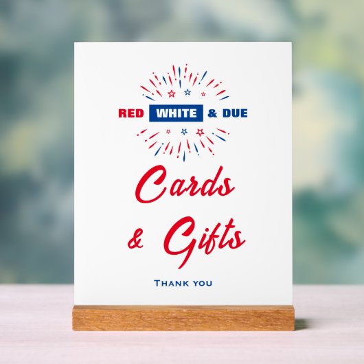 Panneau Cartes Et Cadeaux Rouge Blanc Et Bon Baby (Neutre)