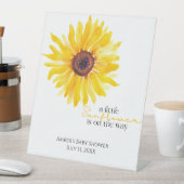 Panneau central Baby shower tournesol (In SItu)