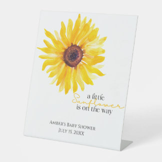 Panneau central Baby shower tournesol