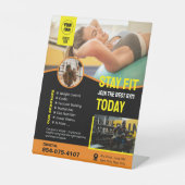 Panneau central des services de gym (Recto)