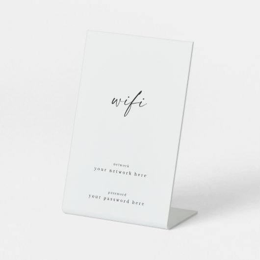 Panneau central d'informations Wifi (Recto)