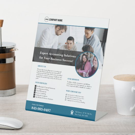 Panneau central personnalisé des services de compt (In SItu)