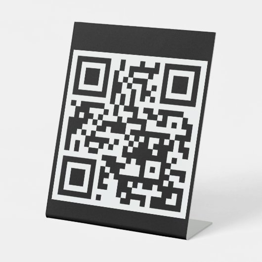 Panneau central QR Code seulement 8"x10" (Recto)