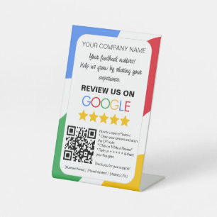 Panneau central "Revisez-nous sur Google"