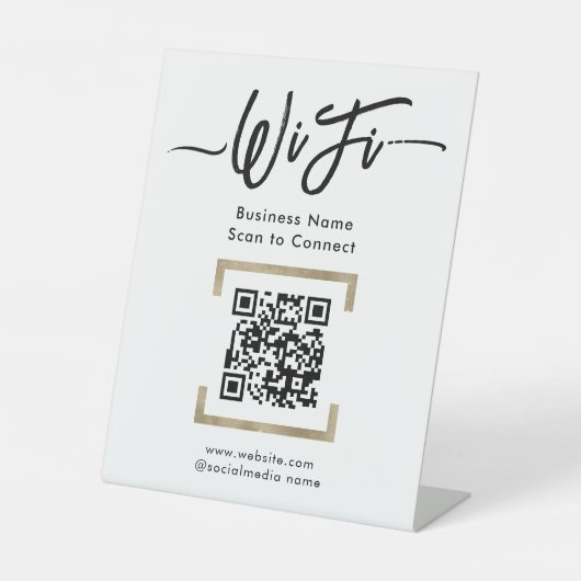 Panneau central Wifi simple pour les voyageurs d'a (Recto)