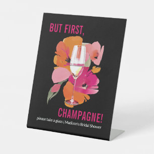 Panneau Champagne Fête des mariées personnalisée