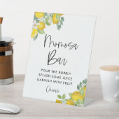 Panneau citron à thème Baby shower Momosa Bar (In SItu)