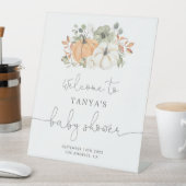 Panneau Citrouille d'automne Baby shower de bienve (In SItu)