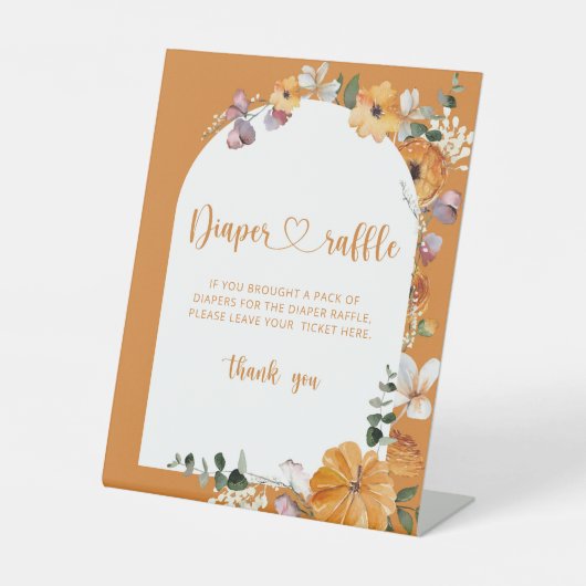 Panneau citrouille de l'arc d'automne Diaper tombo (Recto)