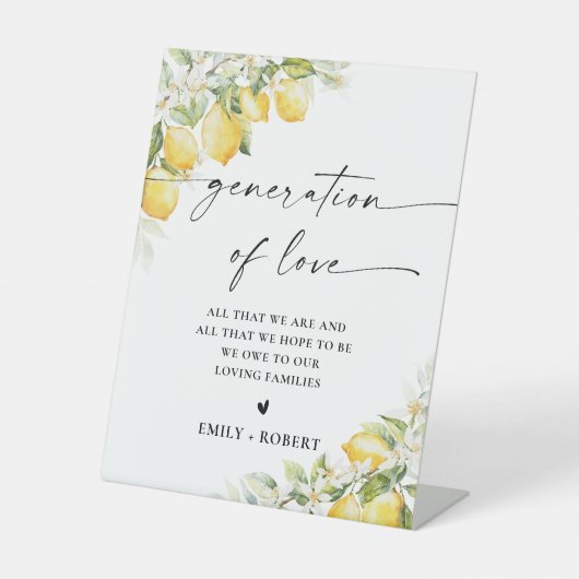 Panneau Citrus Citrus Mariage Génération de l'amou (Recto)