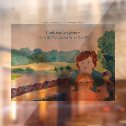 Panneau Clôture de la fenêtre des aidants Mercis (Feuille 2)