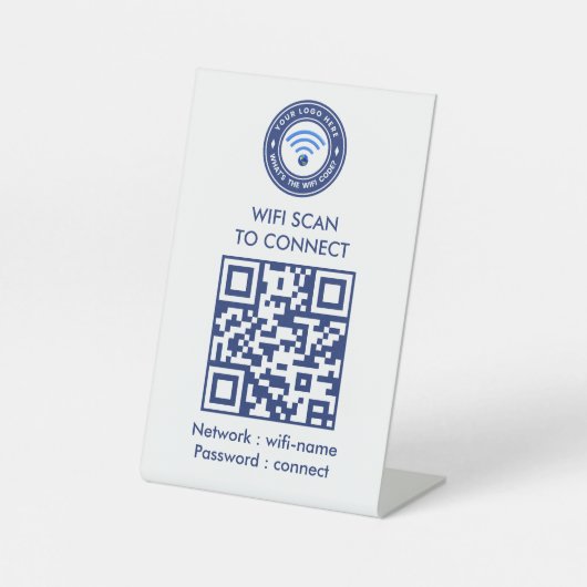 Panneau code QR Wi‑Fi invité | Wi‑Fi (Recto)