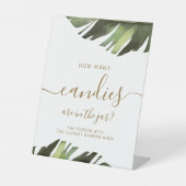 Panneau Combien de Bonbons dans le Pot Tropical (Recto)