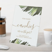 Panneau Combien de Bonbons dans le Pot Tropical (In SItu)