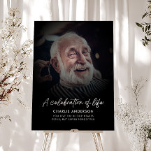 Panneau commémoratif de célébration de la vie avec