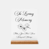 Panneau commémoratif 'Vous nous manquez' écriture (Recto)