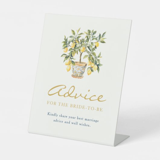 Panneau Conseils citron (Recto)