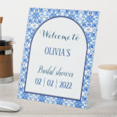 Panneau d'accueil couleur bleue (In SItu)