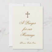 Panneau d'affichage de carte de prière de mariage (Devant)