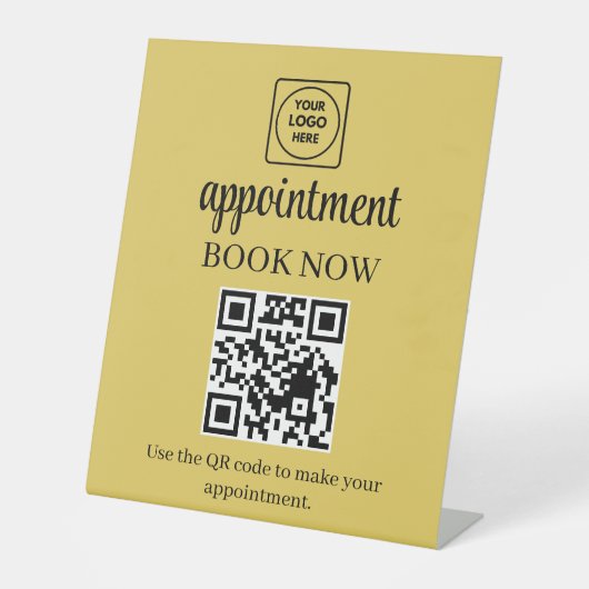 Panneau d'affichage de code QR de réservation de r (Recto)