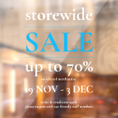 Panneau d'affichage de la fenêtre de vente bleu pr (Feuille 2)