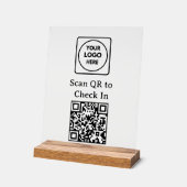 Panneau d'affichage de logo de code QR personnalis (Angle)