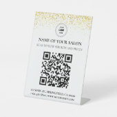 Panneau d'affichage du service de salon de code QR (Recto)