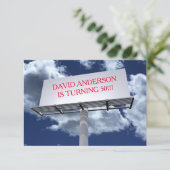 Panneau d'affichage - Invitation de fête d'anniver (Debout devant)