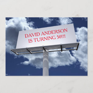 Panneau d'affichage - Invitation de fête d'anniver