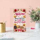 Panneau d'affiche de buffet de mariage drôle | Déc (Mariage)