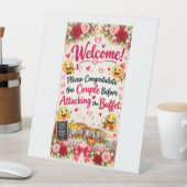 Panneau d'affiche de buffet de mariage drôle | Déc (In SItu)