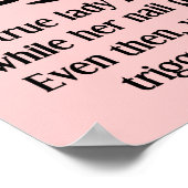 Panneau d'affiche Poster Polonais sans défense drô (Coin)