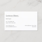 Panneau d'aide jaune - Carte de visite (Dos)