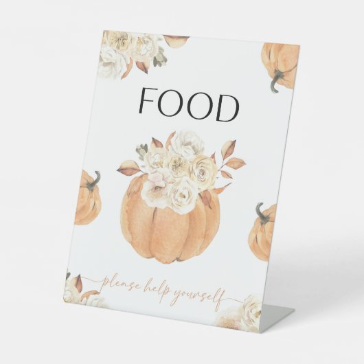 Panneau d'alimentation du Baby shower d'automne un (Recto)