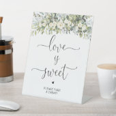 Panneau d'amour floral blanc est doux (In SItu)
