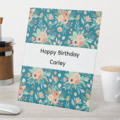 Panneau d'anniversaire floral pour fille (In SItu)