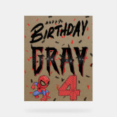 Panneau d'anniversaire personnalisé (Recto)