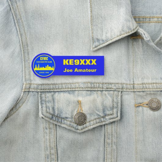 Panneau d'appel et badge de nom du CMFC (En situation)