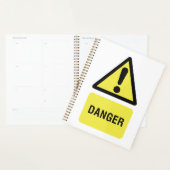 Panneau d'avertissement de danger Triangle jaune P (Devant avec enveloppe)