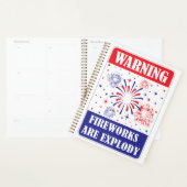 Panneau d'avertissement de feux d'artifice (Devant avec enveloppe)