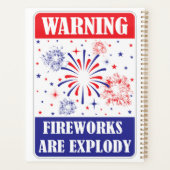 Panneau d'avertissement de feux d'artifice (Dos)