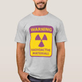 Panneau d'avertissement de radiation T-shirt (Devant)