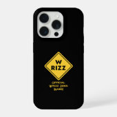 Panneau d'avertissement W rizz Mème Citation drôle (Verso)