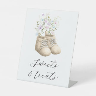 Panneau de Baby Shower Baby in Bloom Sweets & Trea