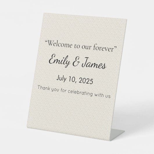 Panneau de Baby Shower Simple que les invités ont (Recto)