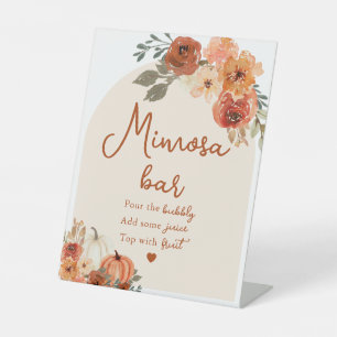 Panneau de bar à mimosa pour mariage bohème d'auto