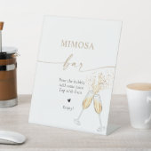 Panneau de bar à mimosa pour mariage champêtre (In SItu)